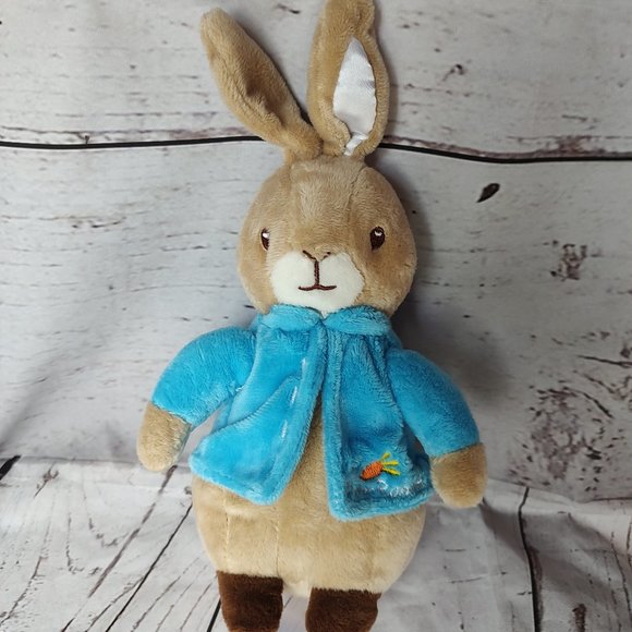 peter rabbit plush Stuffed Bunny beatrix potter lovey 10" - Picture 1 of 6